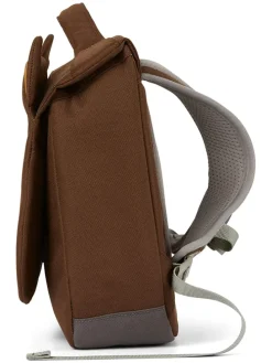 Kleuterschooltas "Aap" bruin - (B)31,5 x (H)23,5 x (T)7 cm