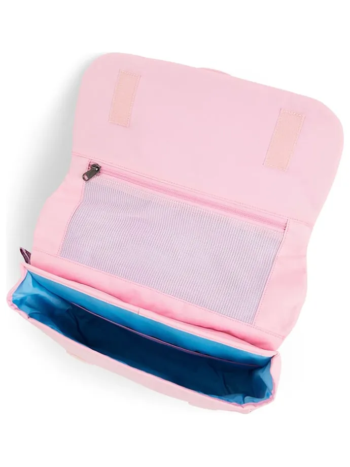 Kleuterschooltas "Eenhoorn" lichtroze - (B)31,5 x (H)23,5 x (D)7 cm