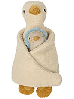 Knuffeldier "Dora & Baby Dolli Duck" crème - vanaf geboorte