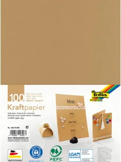 Knutselpapier bruin - 100 vellen - A4