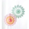 Knutselset "Bloemen van papieren zakken: Sweet blossom" lichtroze/groen