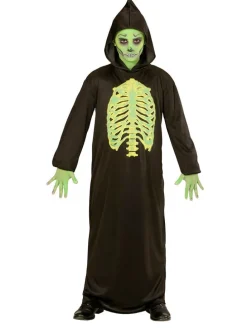 Kostuumcape "TOXIC REAPER" zwart/lichtgrijs