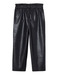 Kunstleren broek zwart