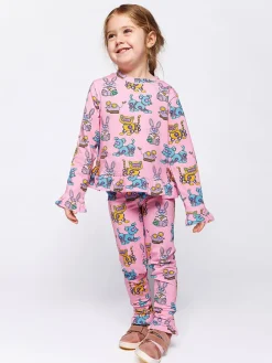 Legging "Robothuisdieren" lichtroze