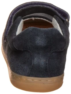 Leren ballerina's donkerblauw