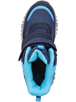 Leren barefootboots donkerblauw