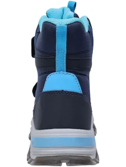 Leren barefootboots donkerblauw
