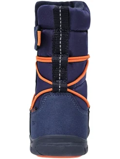 Leren barefootboots donkerblauw