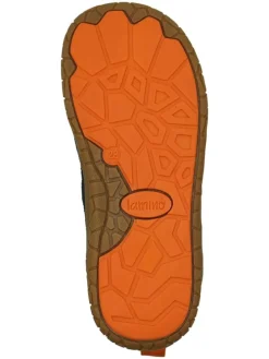 Leren barefootboots donkerblauw