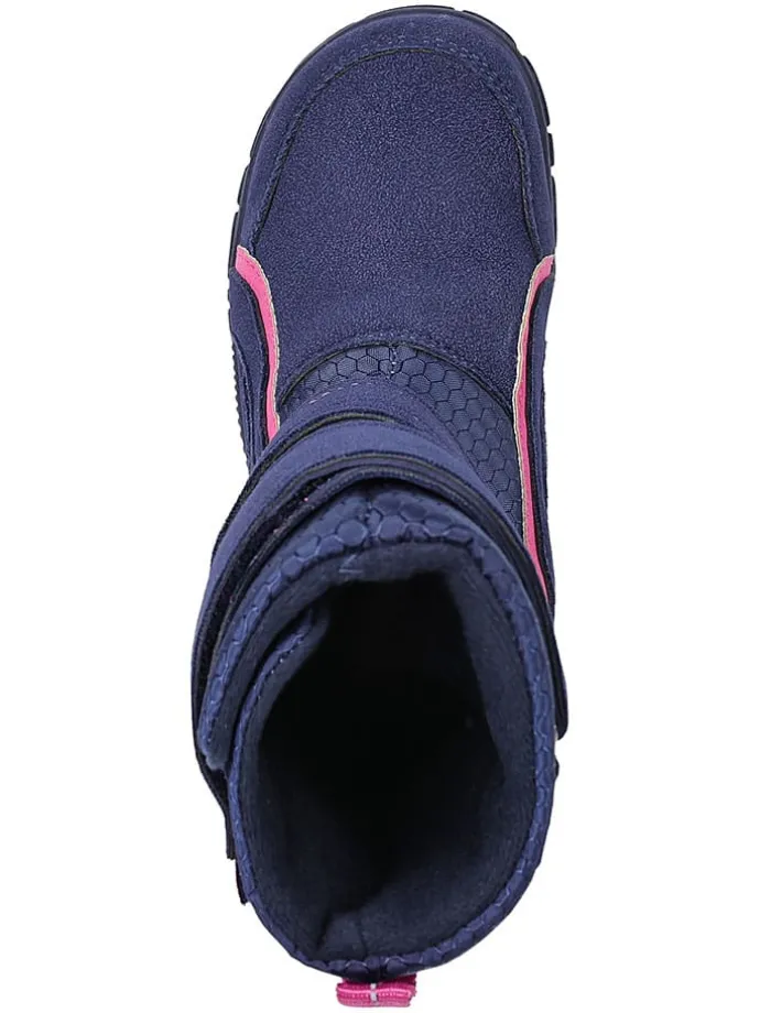 Leren barefootboots donkerblauw
