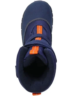 Leren barefootboots donkerblauw