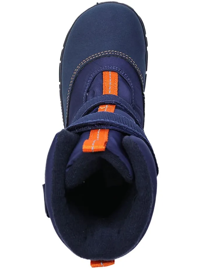 Leren barefootboots donkerblauw