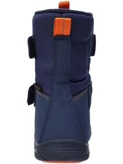 Leren barefootboots donkerblauw
