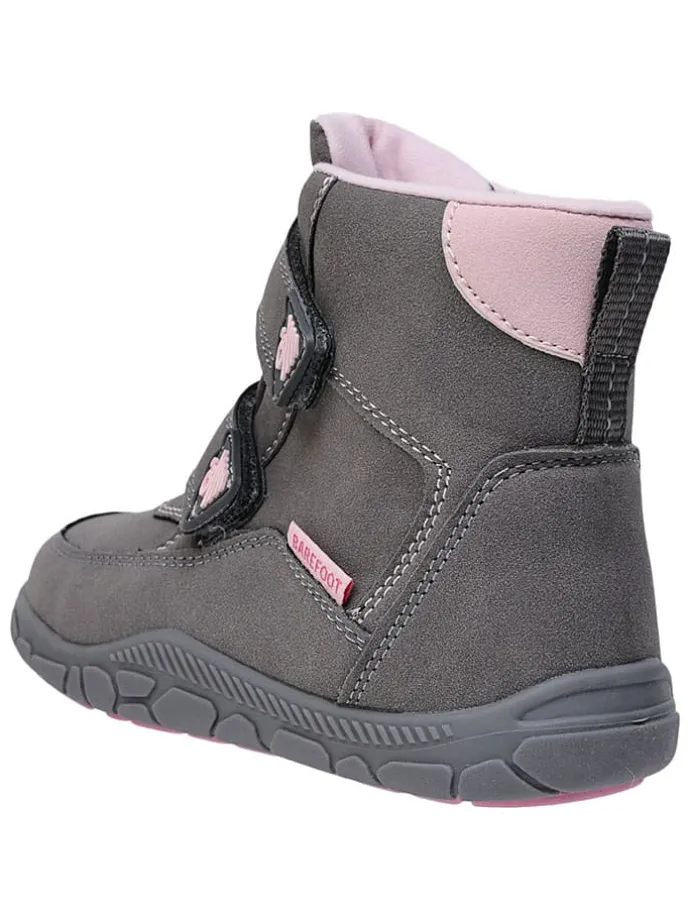 Leren barefootboots grijs