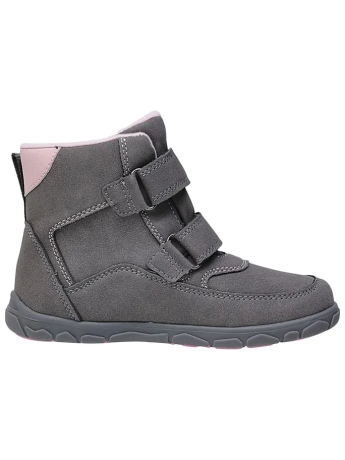 Leren barefootboots grijs
