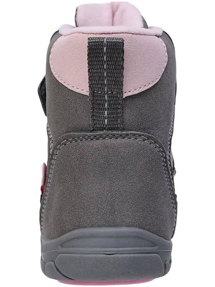Leren barefootboots grijs