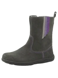 Leren barefootboots grijs