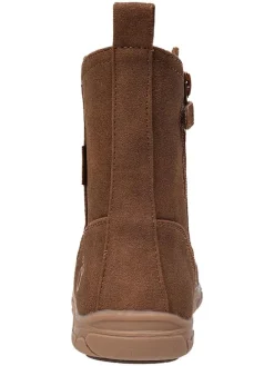 Leren barefootboots lichtbruin