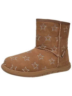 Leren barefootboots lichtbruin