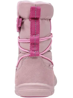 Leren barefootboots lichtroze
