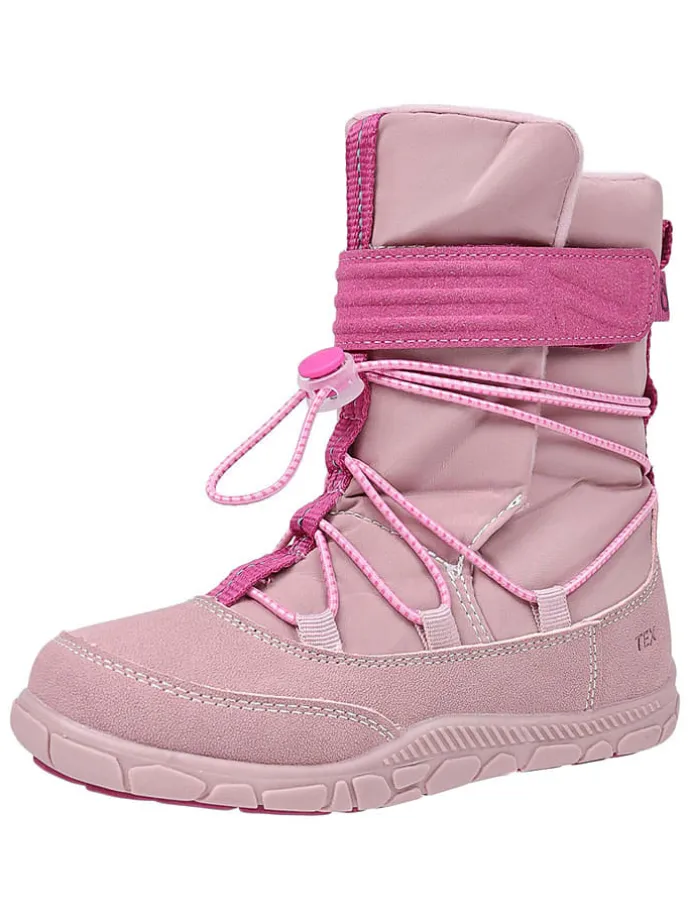 Leren barefootboots lichtroze
