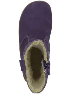 Leren barefootboots paars