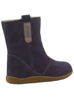 Leren barefootboots paars