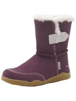 Leren barefootboots paars