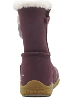 Leren barefootboots paars