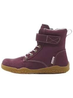 Leren barefootboots paars