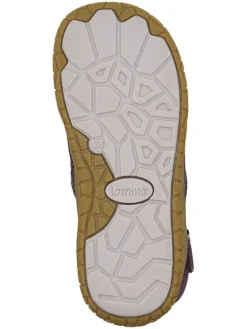 Leren barefootboots paars