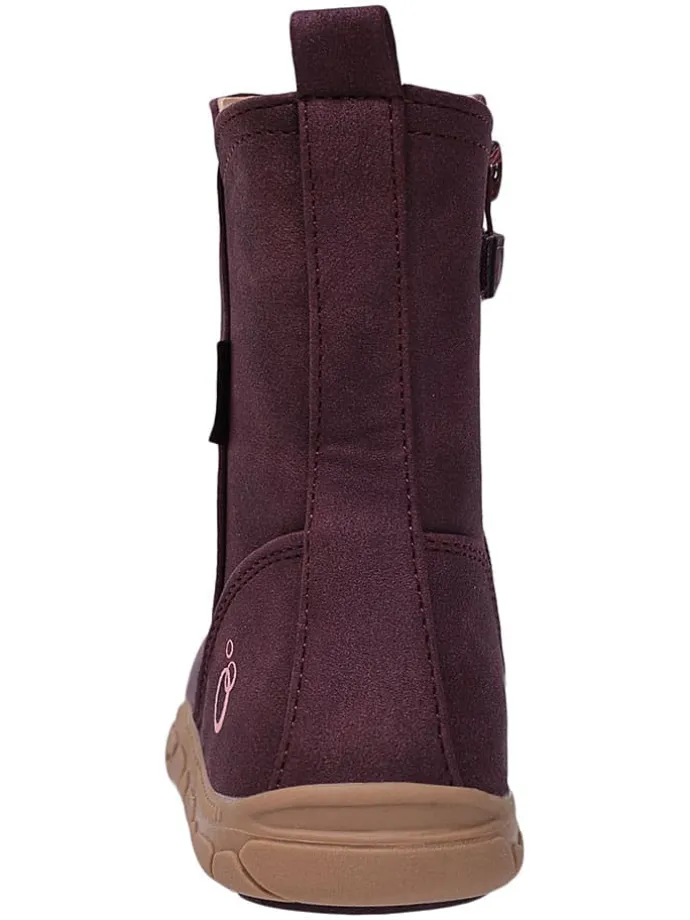 Leren barefootboots rood