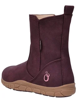 Leren barefootboots rood