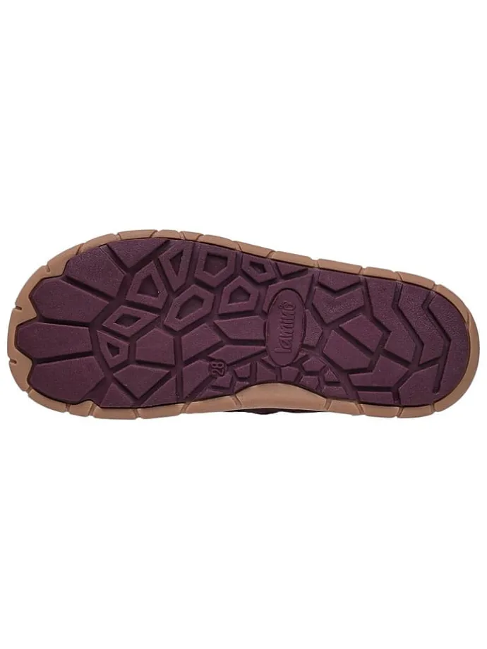 Leren barefootboots rood