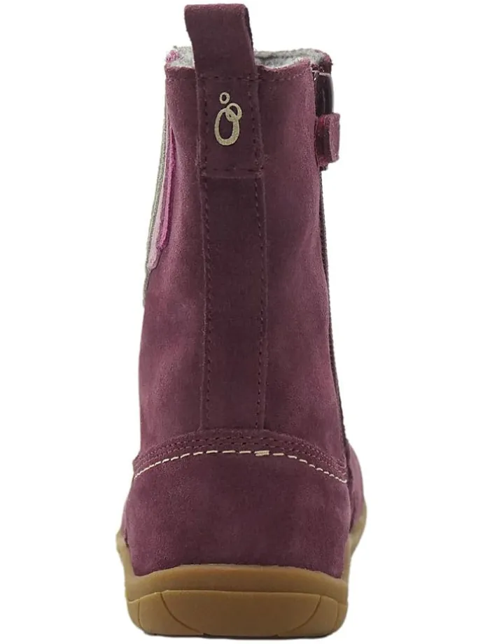 Leren barefootboots rood