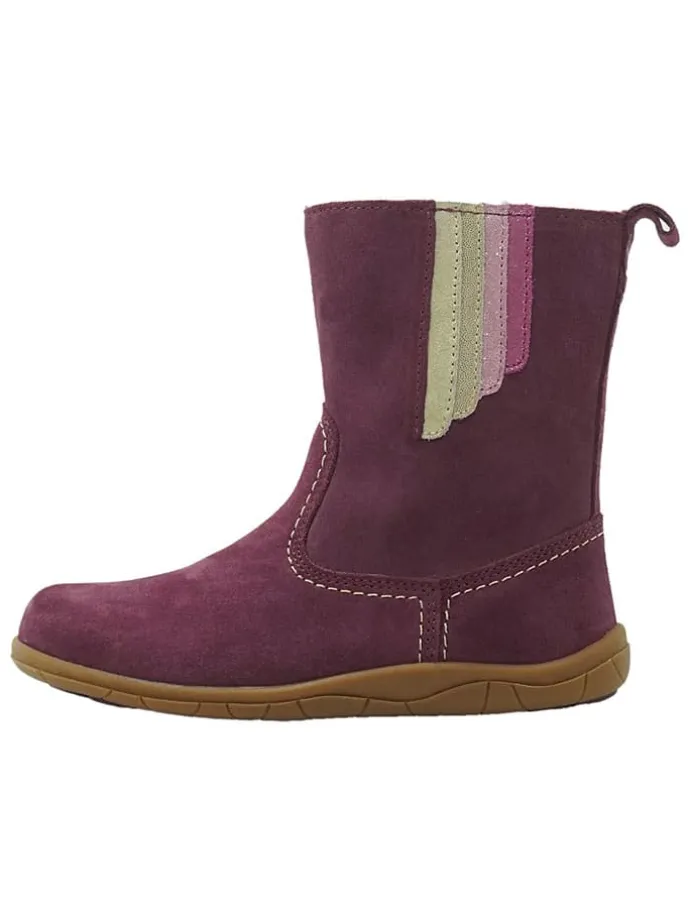 Leren barefootboots rood