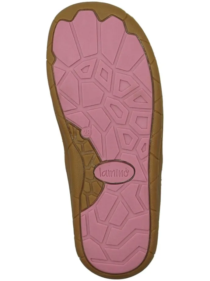 Leren barefootboots rood
