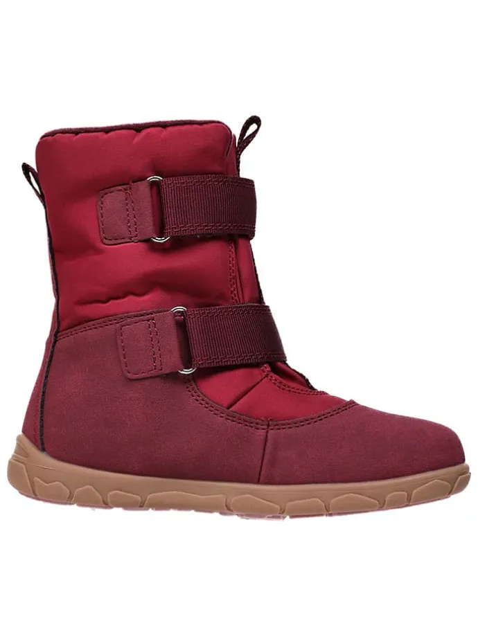 Leren barefootboots rood
