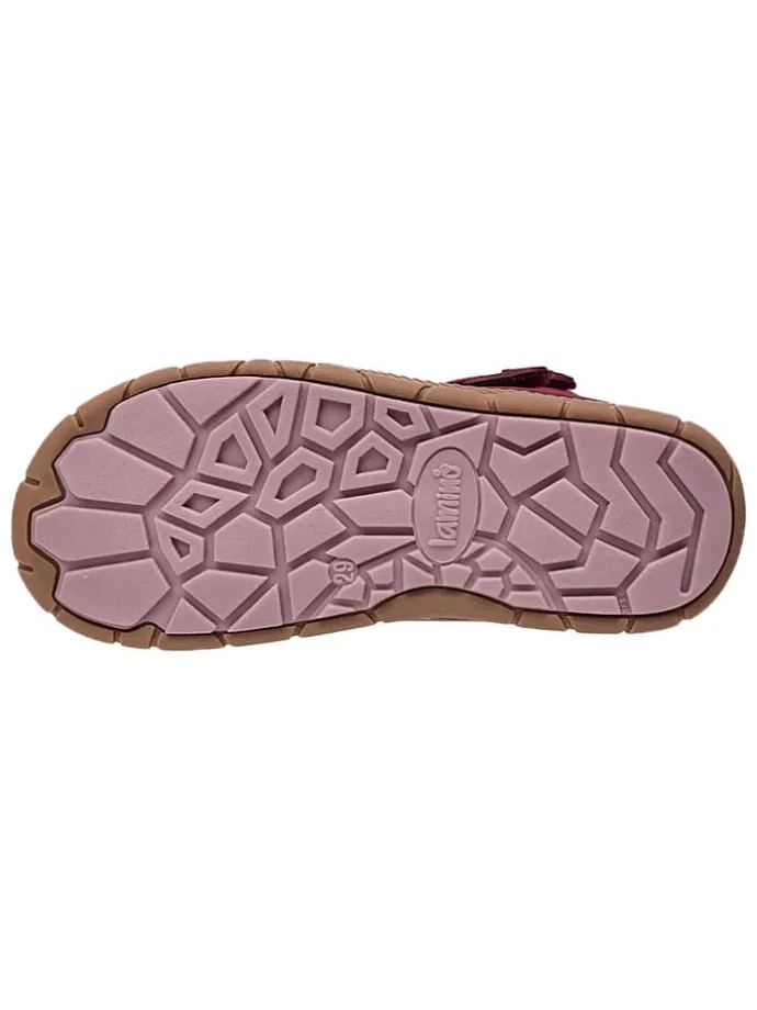 Leren barefootboots rood