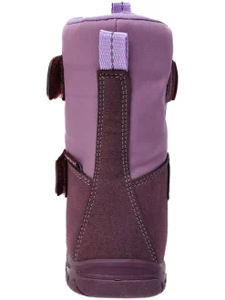 Leren barefootboots rood/paars