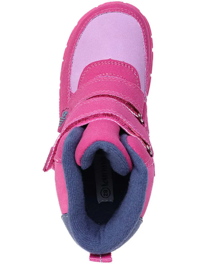 Leren barefootboots roze