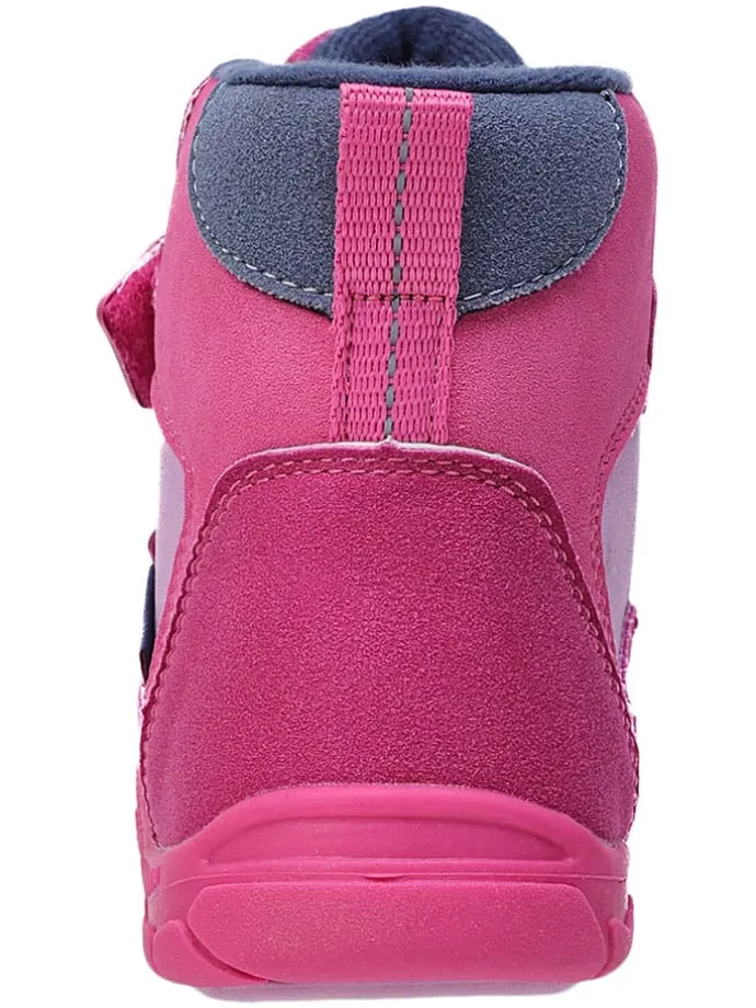 Leren barefootboots roze