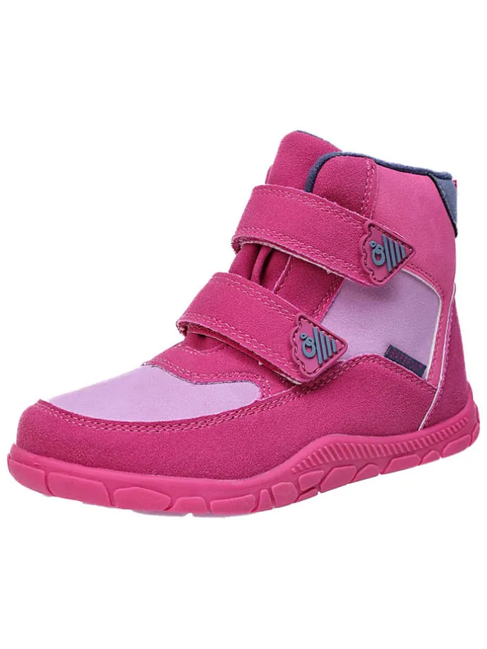 Leren barefootboots roze