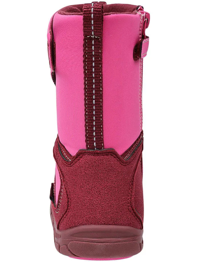 Leren barefootboots roze
