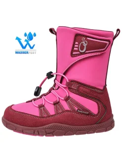 Leren barefootboots roze