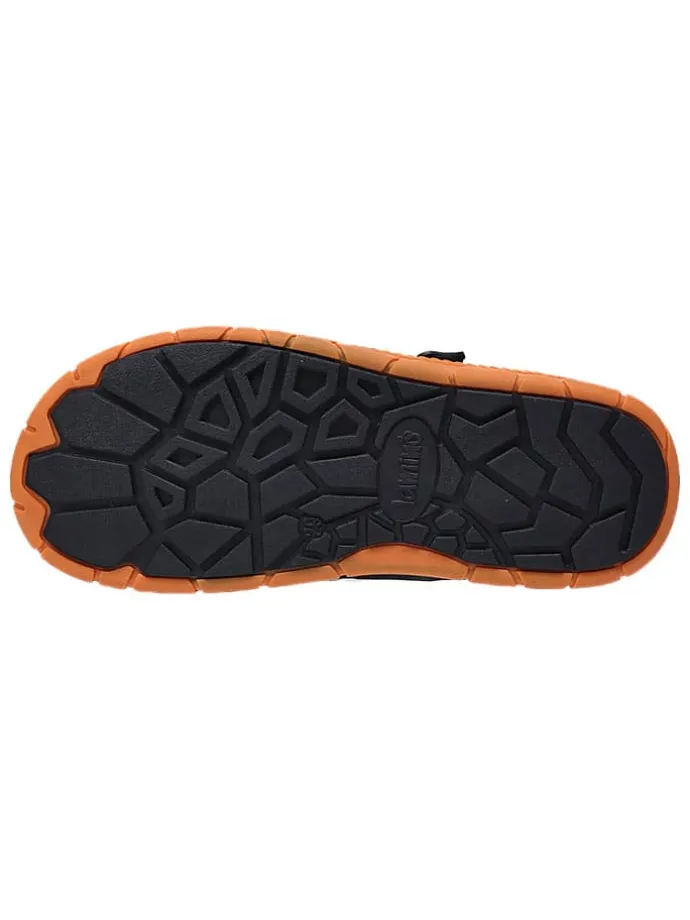 Leren barefootboots zwart