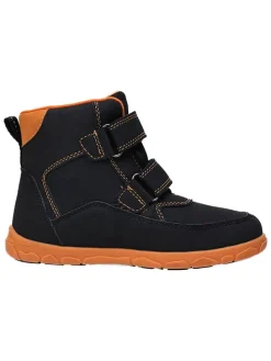 Leren barefootboots zwart