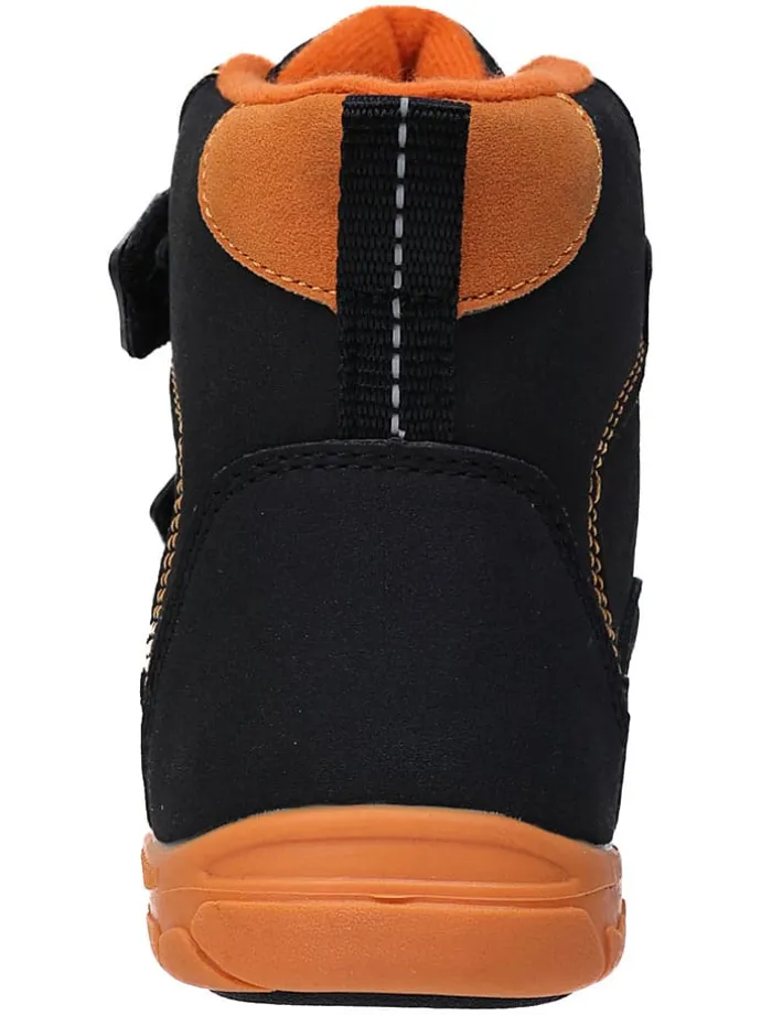 Leren barefootboots zwart
