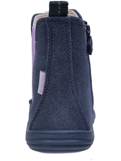 Leren barefootchelseaboots donkerblauw