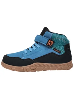 Leren barefootschoenen blauw